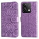 thumbnail image 1 of Funda tipo cartera FOXDOCK para Xiaomi Redmi Note 13 5G , diseño girasol en relieve, cuero PU, cierre magnético, soporte y tarjetero, 1 of 5