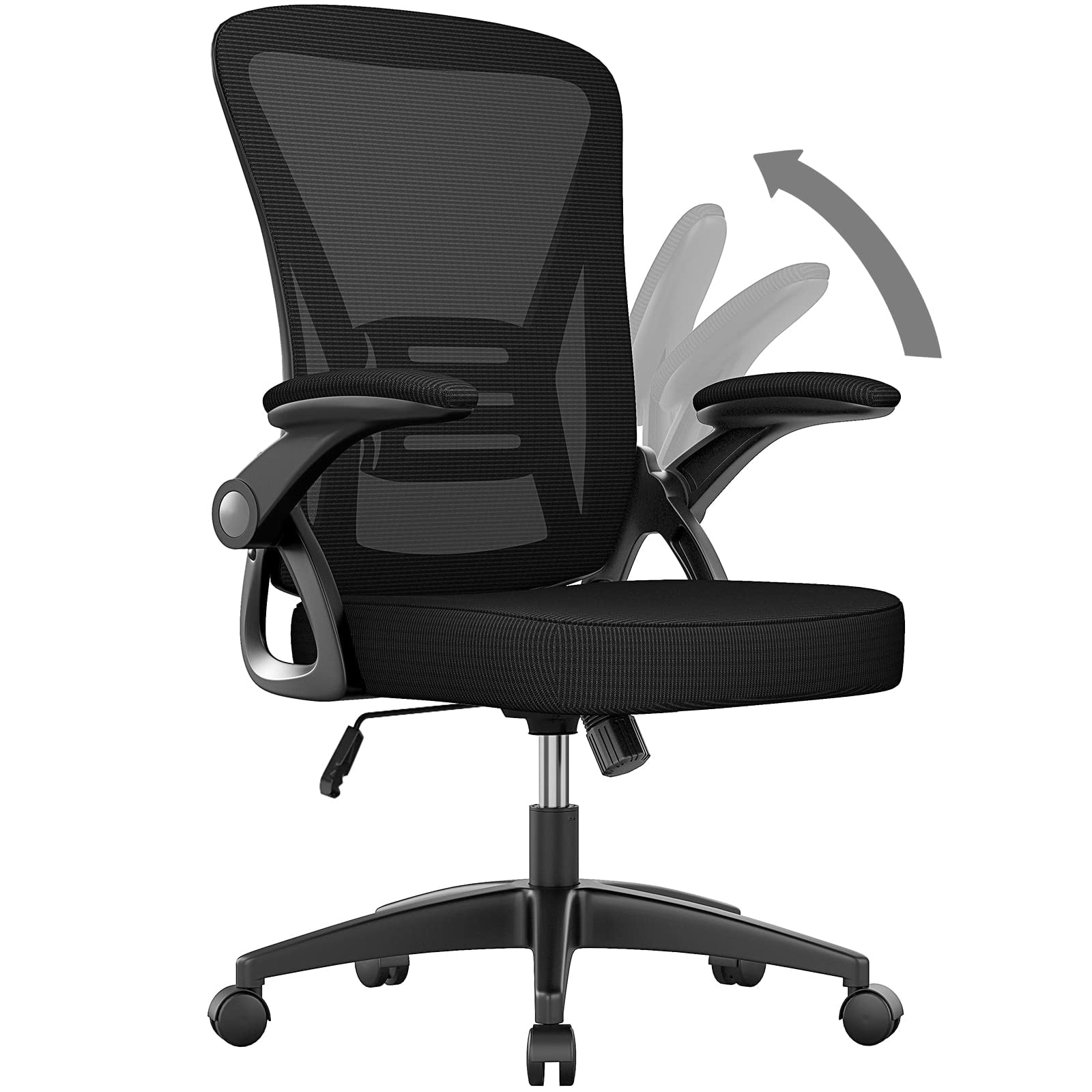 Silla De Oficina Naspaluro Ergonómica Con Respaldo Medio Con Altura Ajustable