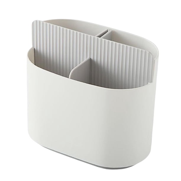 Soporte de Almacenamiento para Palillos, Estante de Drenaje para Cubiertos para Cubiertos de Encimera de Cocina Gris