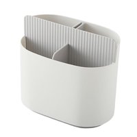 Magideal - Soporte De Almacenamiento Para Palillos, Estante De Drenaje Para Cubiertos Para Cubiertos De Encimera De Cocina Gris