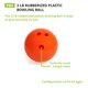 thumbnail image 4 of Bowling Ball Champion Sports, plástico engomado, 1,36 kg, naranja, 4 of 7