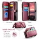 thumbnail image 3 of CaseMe Funda de Cuero para Samsung Galaxy A56 6.7" Tipo Billetera [Bloqueo RFID] con Ranura para Billetes con Zíper y 10 Tarjeteros, Correa de Hombro Magnética de Cuero PU Suave para Samsung Galaxy A, 3 of 13