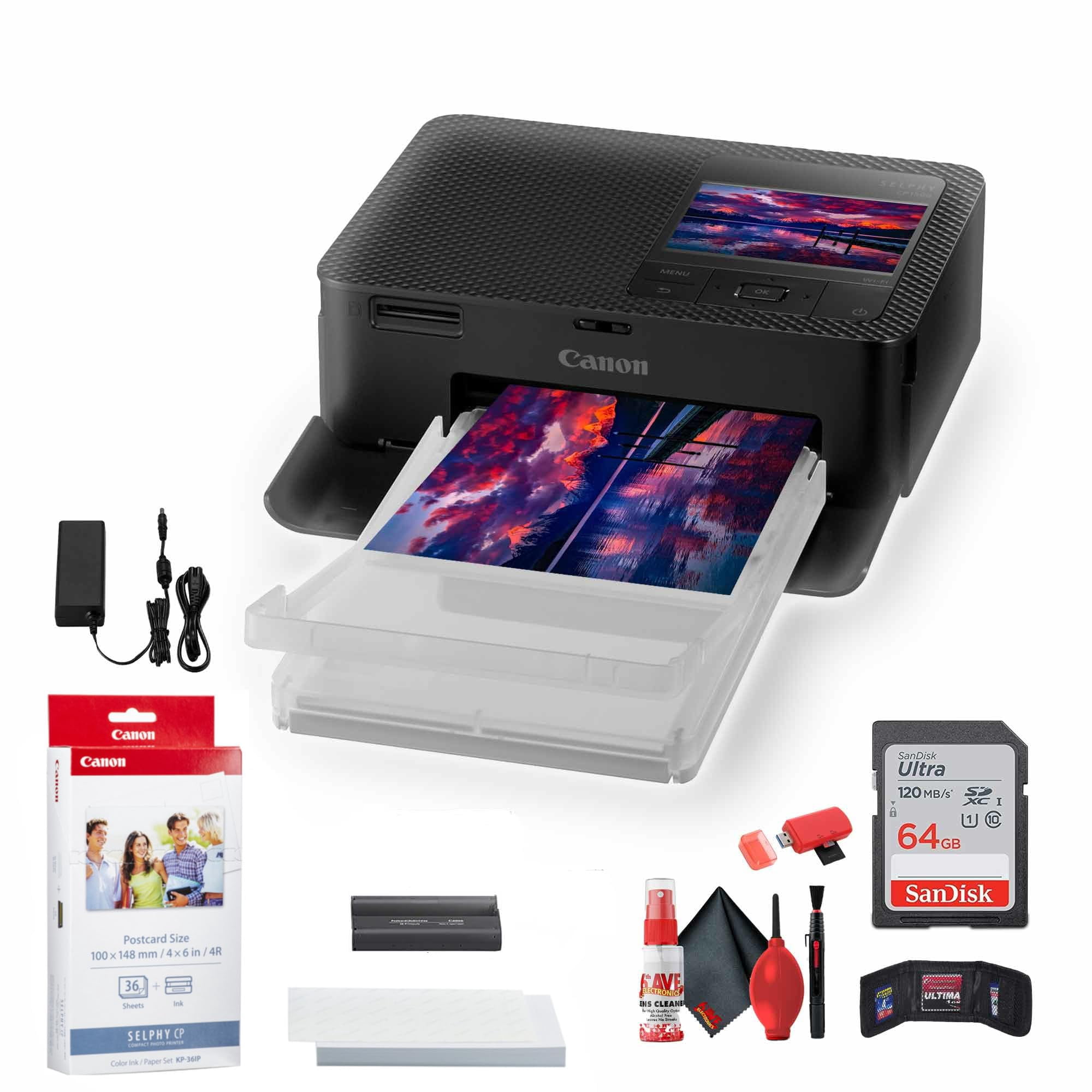 Impresora Fotográfica Compacta Canon Selphy Cp1500 Black +bundle