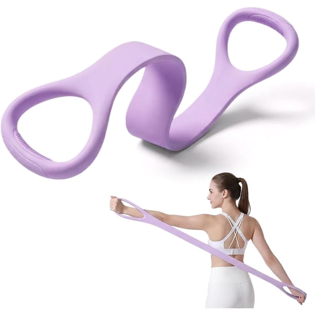 Banda resistencia figura 8 hombre mujer 9 kg silicona polea gimnasio portátil hogar