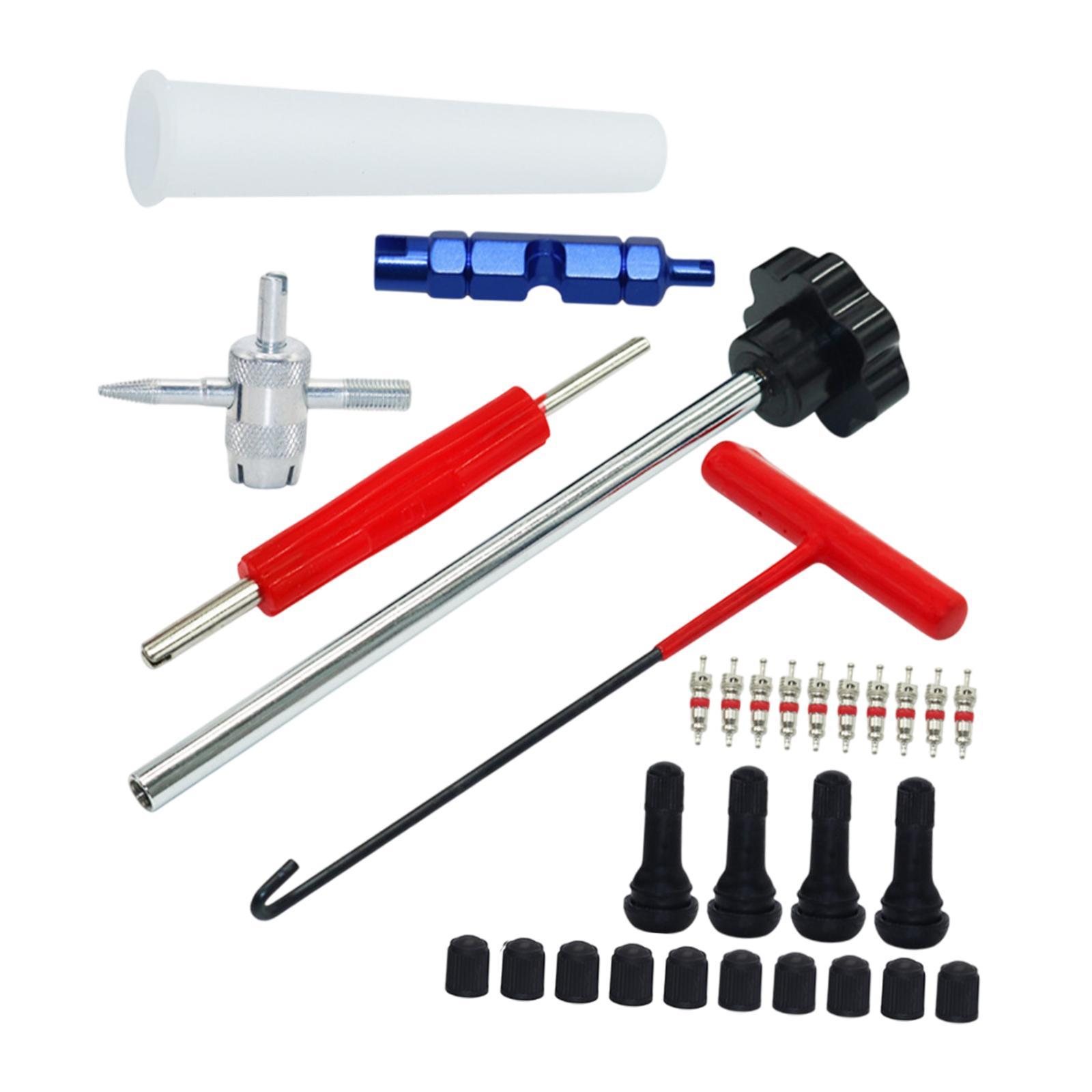 Magideal - Herramienta De Extracción De Vástago De Válvula Genérica Herramienta De Instalación De Extractor De Vástago De Válvula Herramienta De Eliminación De 30 Piezas