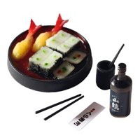 Bothyi - 1/12 Casa De Muñecas Sushi Comida Miniatura Juguetes Para Niños 3 4 5 6 Rojo