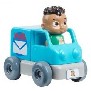 Cocomelon - Vehículo Build A Car 4 Piezas Cody Mail Truck