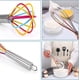 thumbnail image 4 of Juego de 6 batidores de silicona multicolor, batidores de alambre para huevos de cocina para cocinar, mezclar, batir, remover y hornear., 4 of 6