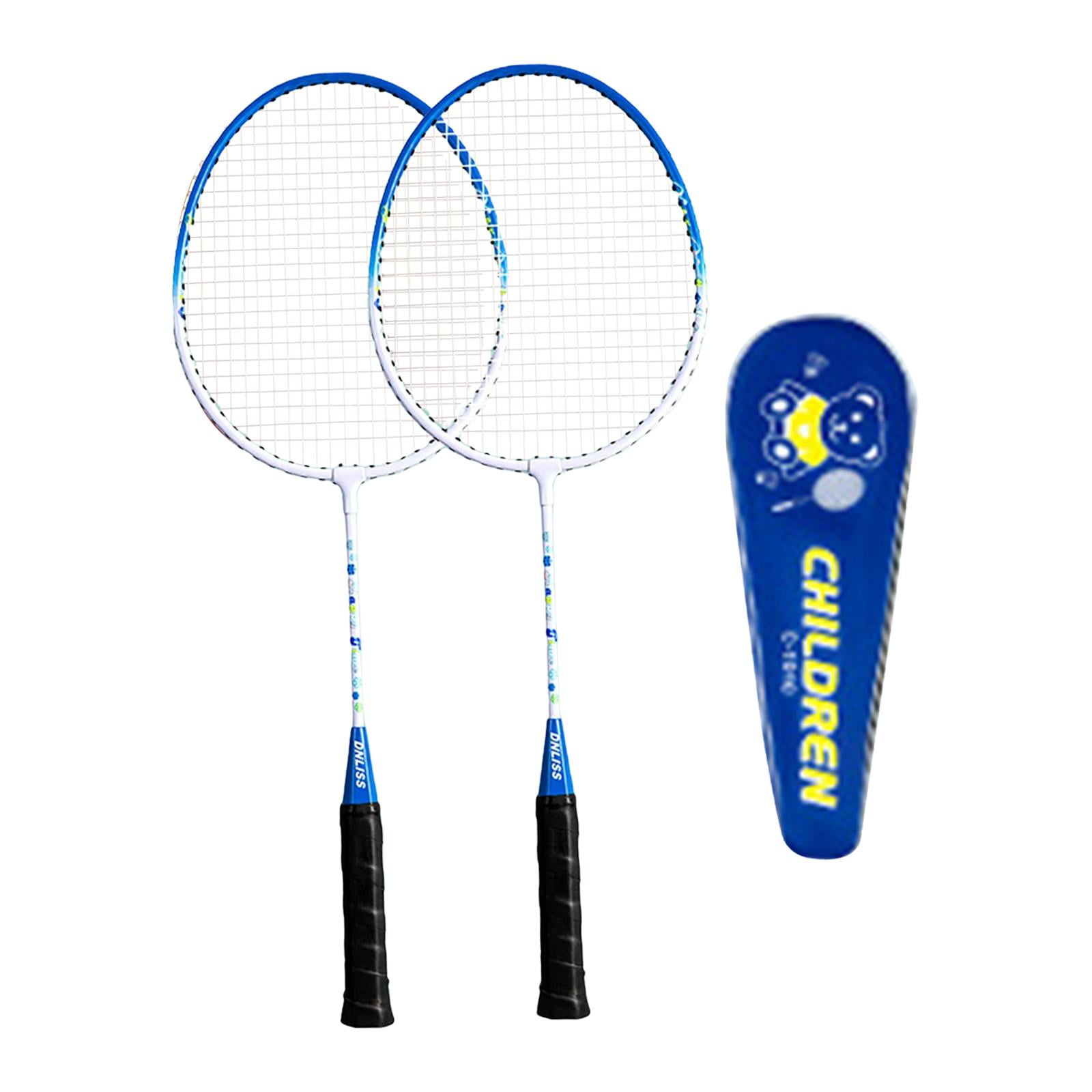 Ioensy - 2 Raquetas De Bádminton Para Niños, Juego De Raquetas De Bádminton Para Interiores, Azul