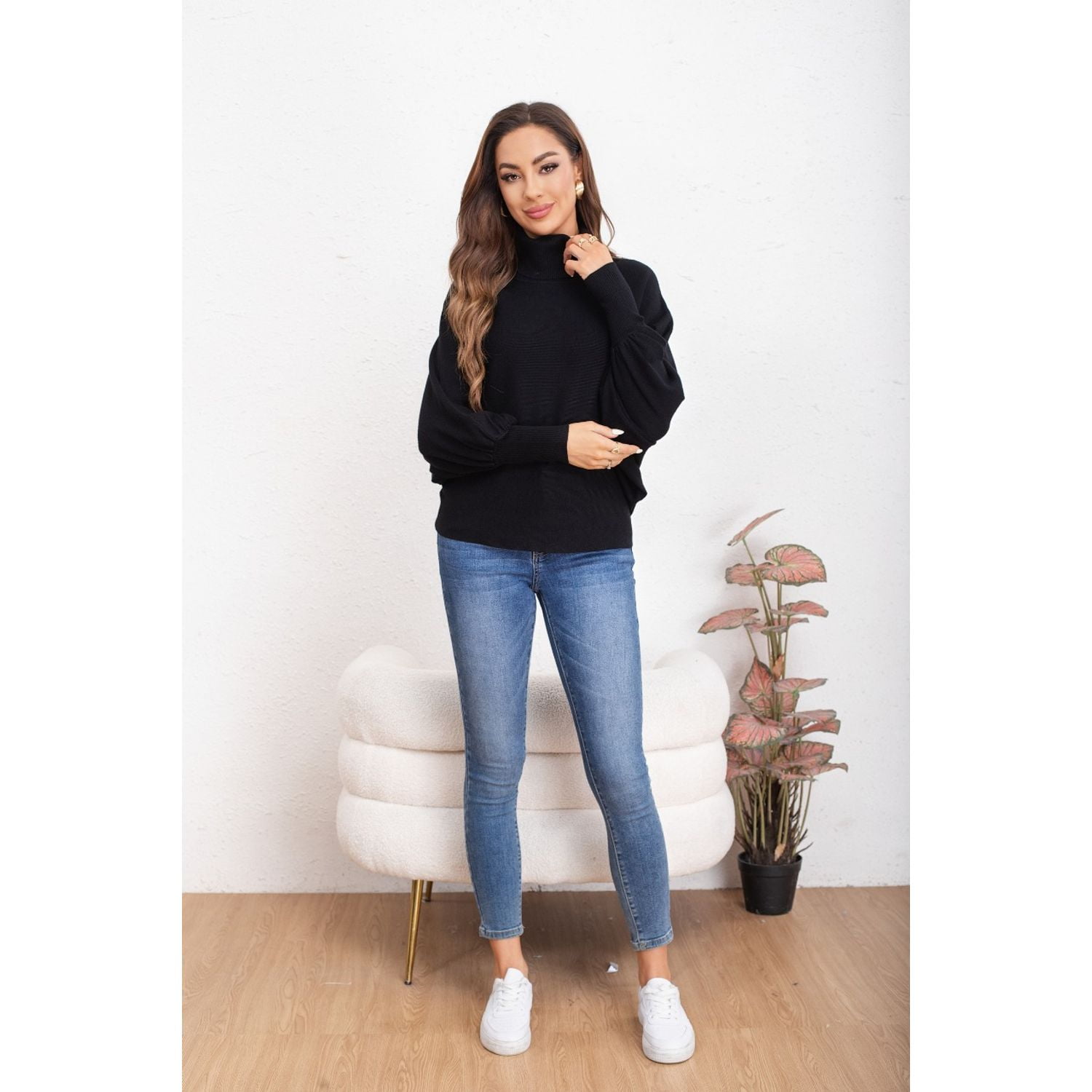 Likeshop - Sweater Mujer Manga Muercielago Larga Tejido Colores 5062