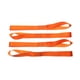thumbnail image 1 of 5 Uds Bucles Suaves Bucles De Amarre De Alta Resistencia Correas De Amarre De Nailon Resistentes Naranja 46,5 Cm, 1 of 5
