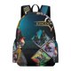 thumbnail image 1 of Kingdom Hearts-theme Backpack, Campus style schoolbag Bookbag with Adjustable Shoulder Straps And Large Zip Compartment, Unisex Travel Bags.42x30x15cm, 1 of 6