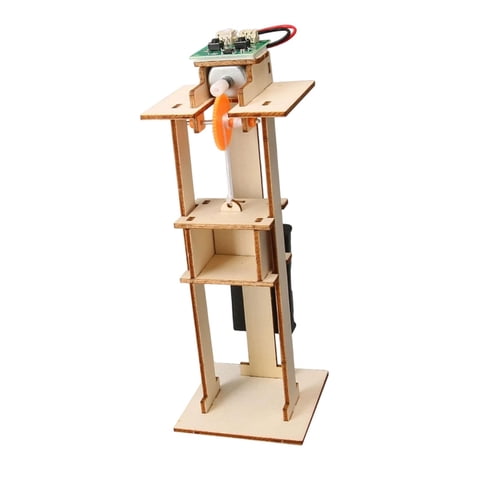 Magideal - Ascensor De Juguete Casero: Experimento Científico, Coordinación Ojo-Mano, Creatividad, Material Didáctico. Kits De Ascensor Eléctrico Para Niños Y Ad