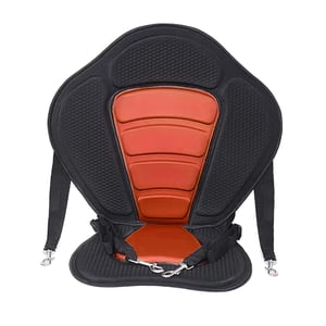 Ioensy - Kayak Asiento Cojín Camping Estadio Asiento Inflable Kayak Canoa Respaldo Asiento Naranja