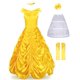 thumbnail image 1 of Disfraz de Princesa JerrisApparel (talla 4-6, amarillo), 1 of 6