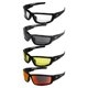 thumbnail image 1 of Gafas de sol acolchadas Global Vision Sly para motocicleta, 4 unidades, con lentes, 1 of 9