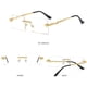 thumbnail image 3 of Gafas de sol cuadradas sin marco con ribete metálico en forma de serpiente para hombres y mujeres, gafas de sol de moda para hombres y mujeres, 3 of 5