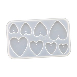 Magideal - Herramientas Para Hacer Colgantes, Portátil, Diy, Práctico Modelo De Silicona, Fundición De Resina Para Hacer Joyas, Decoración Del Hogar, Colgante De Corazón