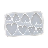 Magideal - Herramientas Para Hacer Colgantes, Portátil, Diy, Práctico Modelo De Silicona, Fundición De Resina Para Hacer Joyas, Decoración Del Hogar, Colgante De Corazón