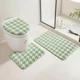 thumbnail image 2 of Set Alfombras De Baño 3 Piezas Suaves Absorbentes T.f.i Verde Pistacho Cómic, 2 of 3