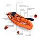 thumbnail image 2 of Kayak Rigído Familiar 1 pp + Remo y Asiento + TestDrive Laguna Aculeo, 2 of 3