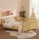 thumbnail image 1 of Cama de plataforma de madera de tamaño queen, cama queen de perfil bajo de madera con rieles para niñas y niños, 1 of 6