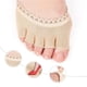 thumbnail image 3 of 2 pares Abierto cinco dedos de los pies medio calcetines, transpirable absorbente de sudor peep toe calcetines antideslizante encaje invisible almohadilla del antepie, alivio del dolor del p, 3 of 3