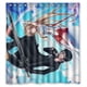 thumbnail image 1 of Cortina de ducha Sword Art Online con ganchos (167 x 183 cm), 1 of 3