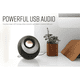 thumbnail image 2 of Parlantes bluetooth 2 0 portátiles usb-c Negro, 2 of 3