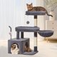 thumbnail image 1 of Árbol para gatos Taoqimiao MS043G de 82 cm con plataforma, gris, 1 of 8