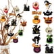 thumbnail image 1 of 12pcs Spooky Halloween Decorations - Hanging Pumpkin Skull Ornaments for Haunted House Party Pack of 12, 1 of 4