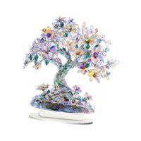 Bothyi - Adorno Acrílico De Árbol De La Vida, Decoración De Escritorio Artesanal 2D Para Estantería, Estilo Hogareño B