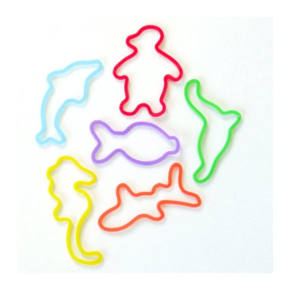 Silly Bandz Criaturas Marinas Pack de 48 Pulseras de Silicona