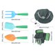 thumbnail image 4 of Juego de herramientas de jardinería JOYIN para niños de 6 piezas con guantes, gorro y pala, color verde, 4 of 6