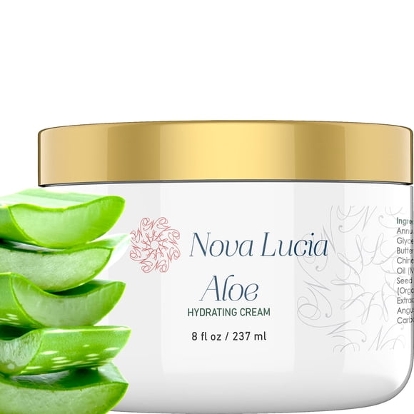 Crema hidratante Nova Lucia Hawaiian Aloe Vera 240 ml para quemaduras solares