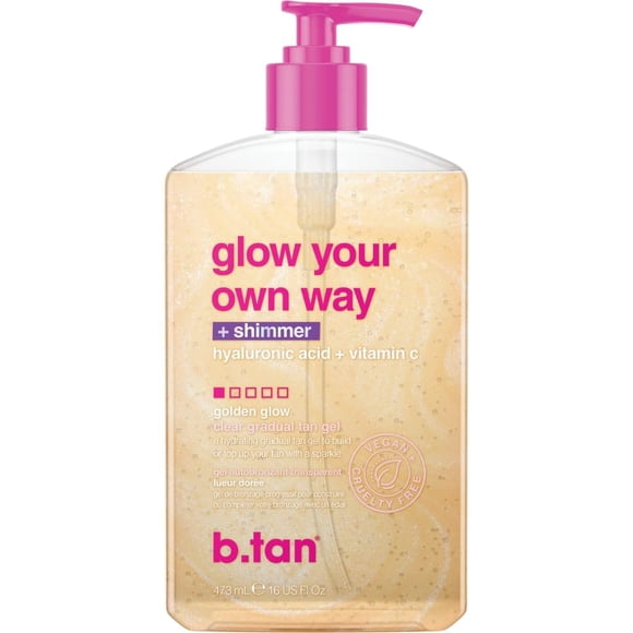 Gel autobronceante Glow your own way Shimmer, 473 mL