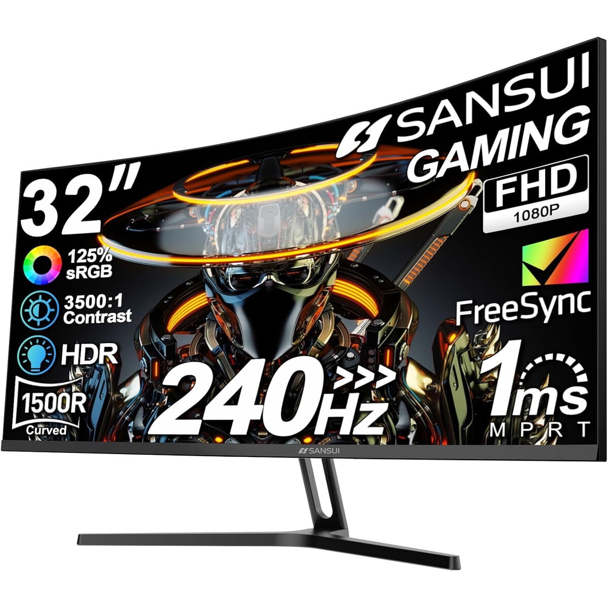 Monitor Gamer Sansui 32 Curvo 240hz Fhd 1ms Freesync