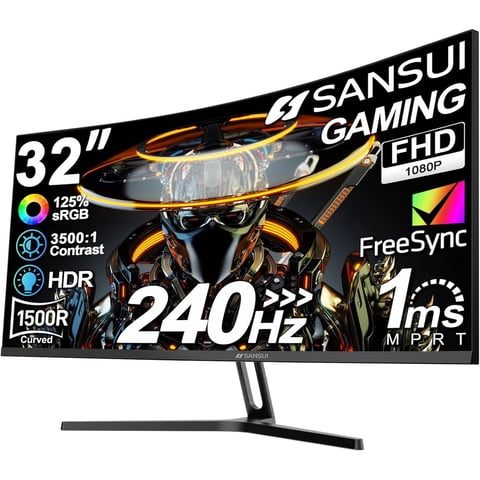 Monitor Gamer Sansui 32 Curvo 240Hz Fhd 1Ms Freesync