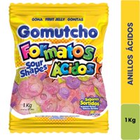 Gomitas Gomutcho Anillo Acido 1 Kg, Sabores Surtidos