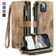 thumbnail image 3 of 1pc Suede Vintage Leather Phone Cover, Wallet License Card Slot Magnetic Buckle Zipper Pocket Bracket Flip Cover Phone Protective Case For IPhone14/14Plus/14Pro/14Pro Max ,iPhone13/13Pro/13Pro Max ,iP, 3 of 3