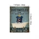 thumbnail image 3 of 1pc Established Rottweiler Dog in Bathtub Bath Soap Canvas Print - Retro Wall Art for Home Decor - Perfect for Bedroom, 3 of 5
