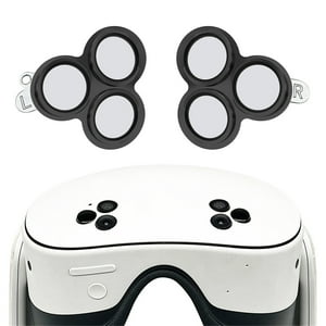 Genérico - Película Protectora De Lente Compatible Con Meta Quest 3S - Protector De Pantalla De Vidrio Templado 9H Con Accesorios De Marco De Aleación De Aluminio-Negro