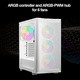 thumbnail image 2 of Gabinete Gamer Pure Base 501 LX White, 3x120mm ARGB, 1x140mm ARGB, ATX, Color Blanco, 2 of 3