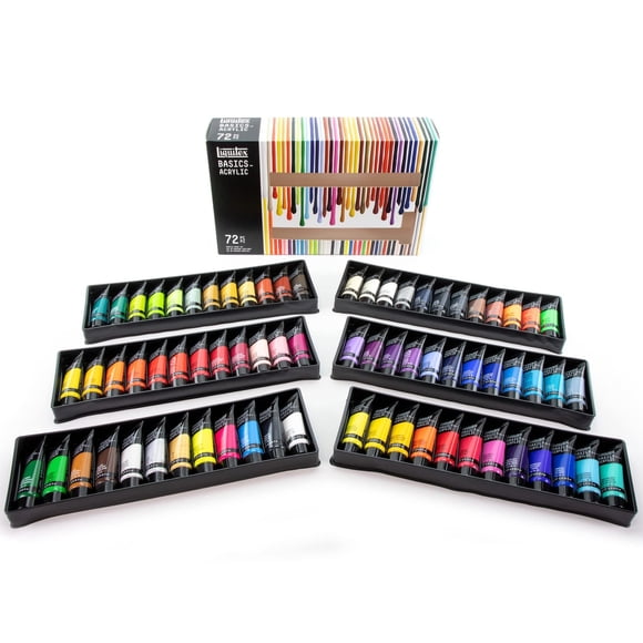 Set de pintura acrílica Liquitex BASICS Set de pintura en tubo de 72 x 22 ml