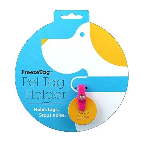 Silenciador de Etiquetas FreezeTag Rosa Impermeable para Perro y Gato