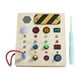 thumbnail image 5 of Tablero Sensorial De Madera LED Con Botones Avión De Juguete Para Niños Pequeños Niños Niños Niñas, 5 of 5