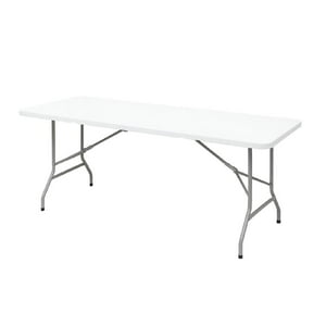 Mesa Plegable Tipo Maleta Blanca 180 Cm Vincenzi