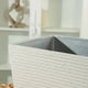 thumbnail image 4 of Macetero Plastico Alargado Premium Base Cuadrada Conica blanco, 4 of 9