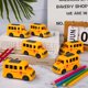 thumbnail image 3 of Bus escolar LSLYHTC - Set de 6 mini juguetes de plástico amarillos, 3 of 7