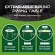 thumbnail image 3 of Extensible table,DINING TABLE,OFFICE TABLE,COFFEE TABLE,wood leg,100/140/180x100x75cm, 3 of 3